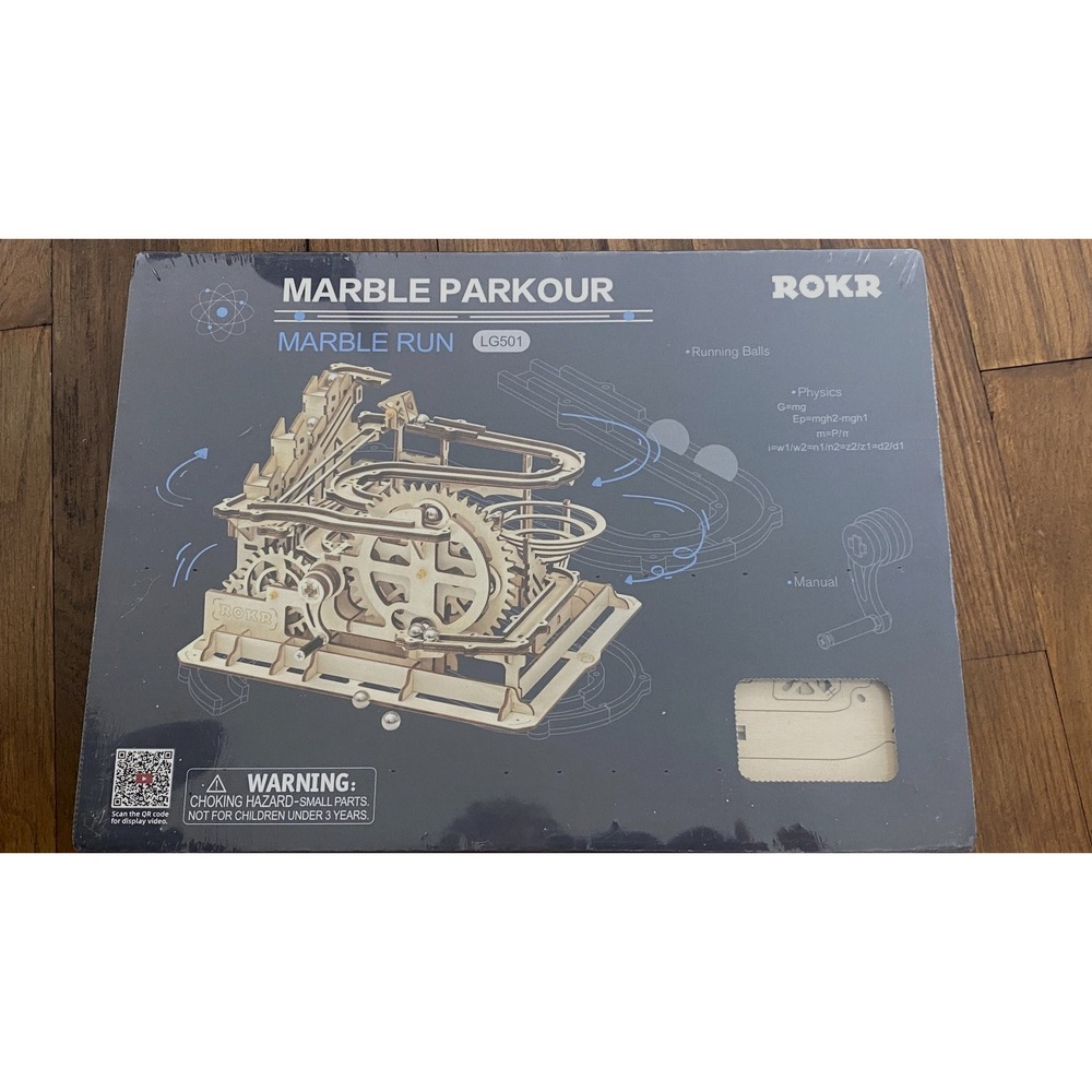 Marble Parkour BRAND NEW & SEALED LG501 Rokr Wood Marble Run Puzzle Kit